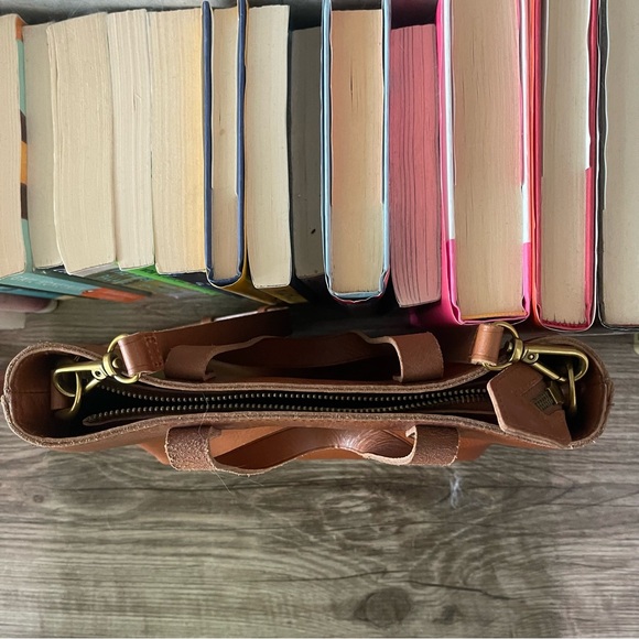 Madewell Tan Leather Tote Bag - Picture 3 of 7